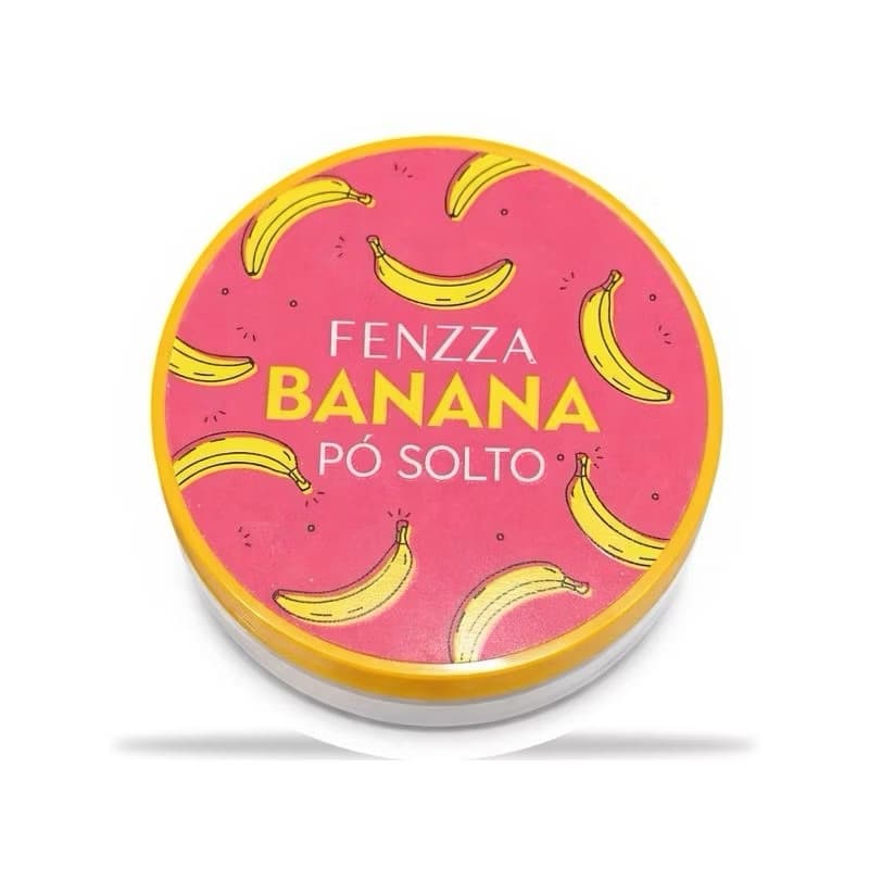Pó Solto Banana Fenzza Make Up 15g Facial Ultra Fino Acabamento Aveludado