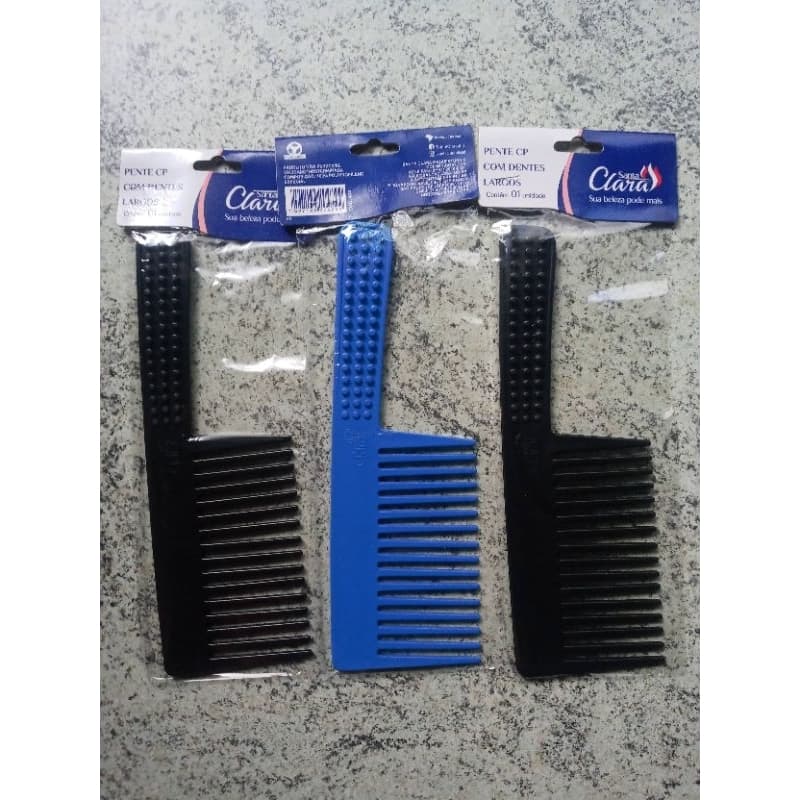 KIT COM 3 PENTES CP, GRANDES, DENTES LARGOS, "SANTA CLARA".