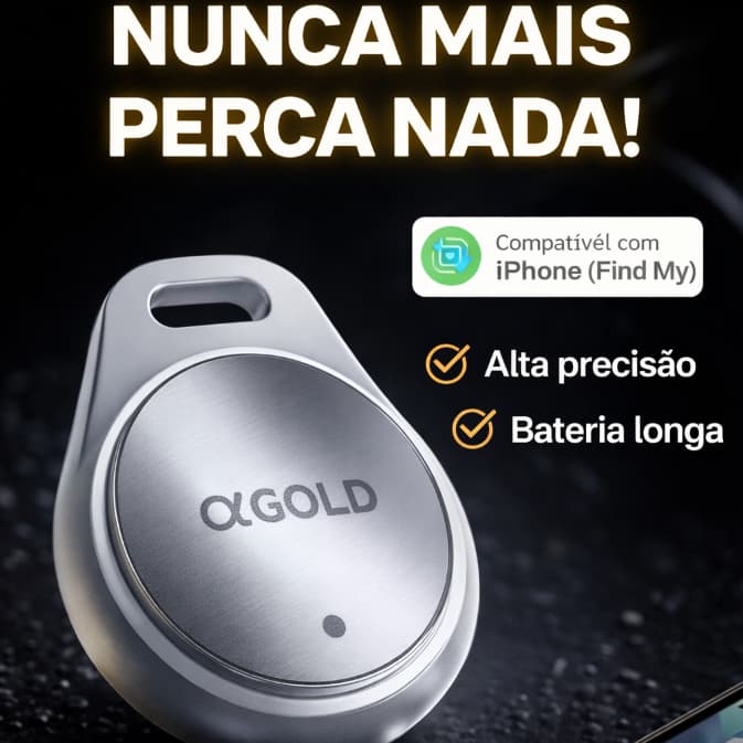 Rastreador Bluetooth Smart αGold Pro TCD-06 Apple Find My GPS Localizador Chaves Bolsa Pet iPhone