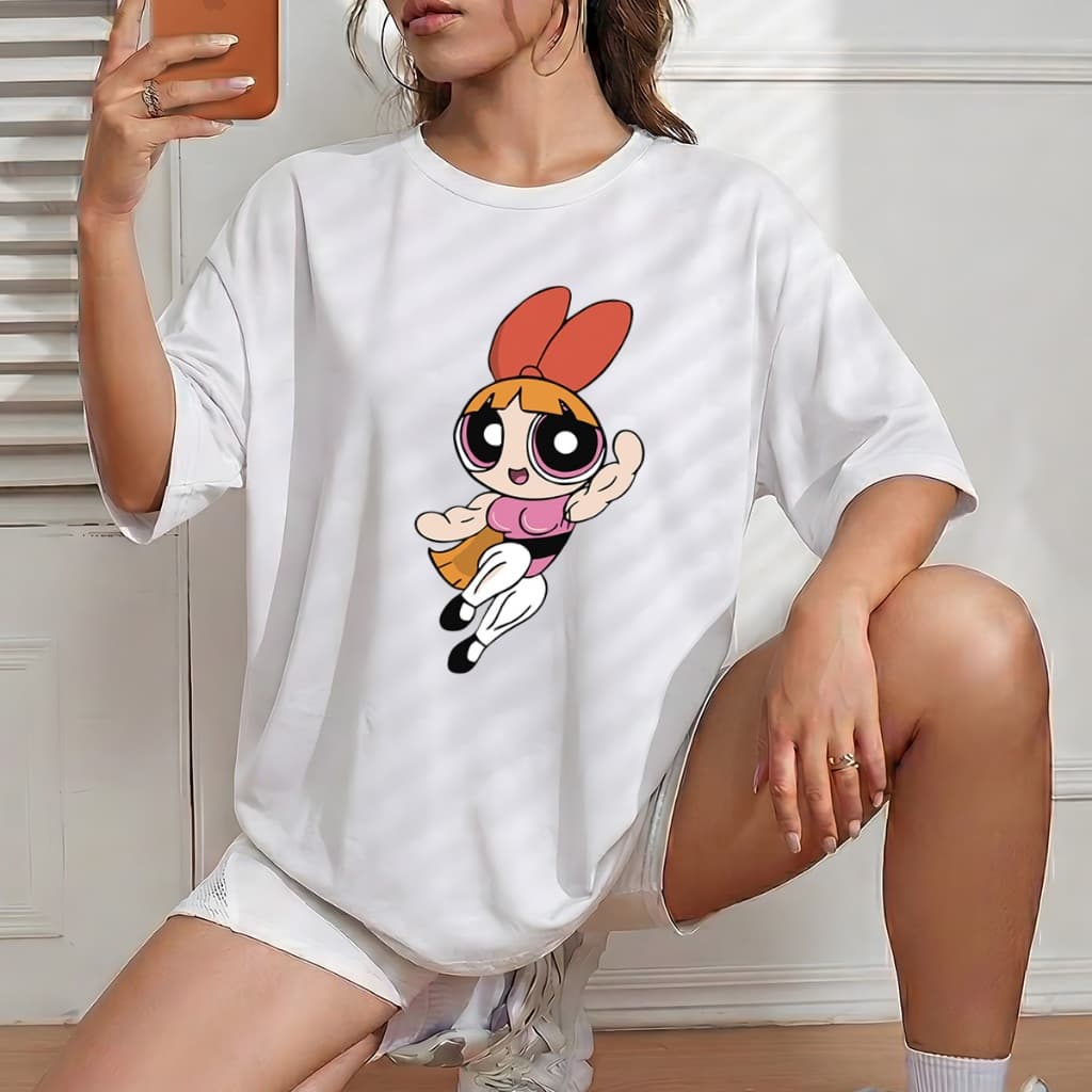 Camiseta Feminina Florzinha Bombada Academia Camisa Estampada Blusa Premium T-shirt Básica Crt Unissex