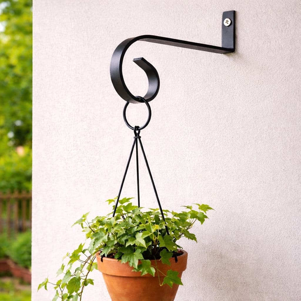 Suporte Simples de 12cm  Ideal Parede Pendurar Plantas Flores Samambaias Xaxim Vasos