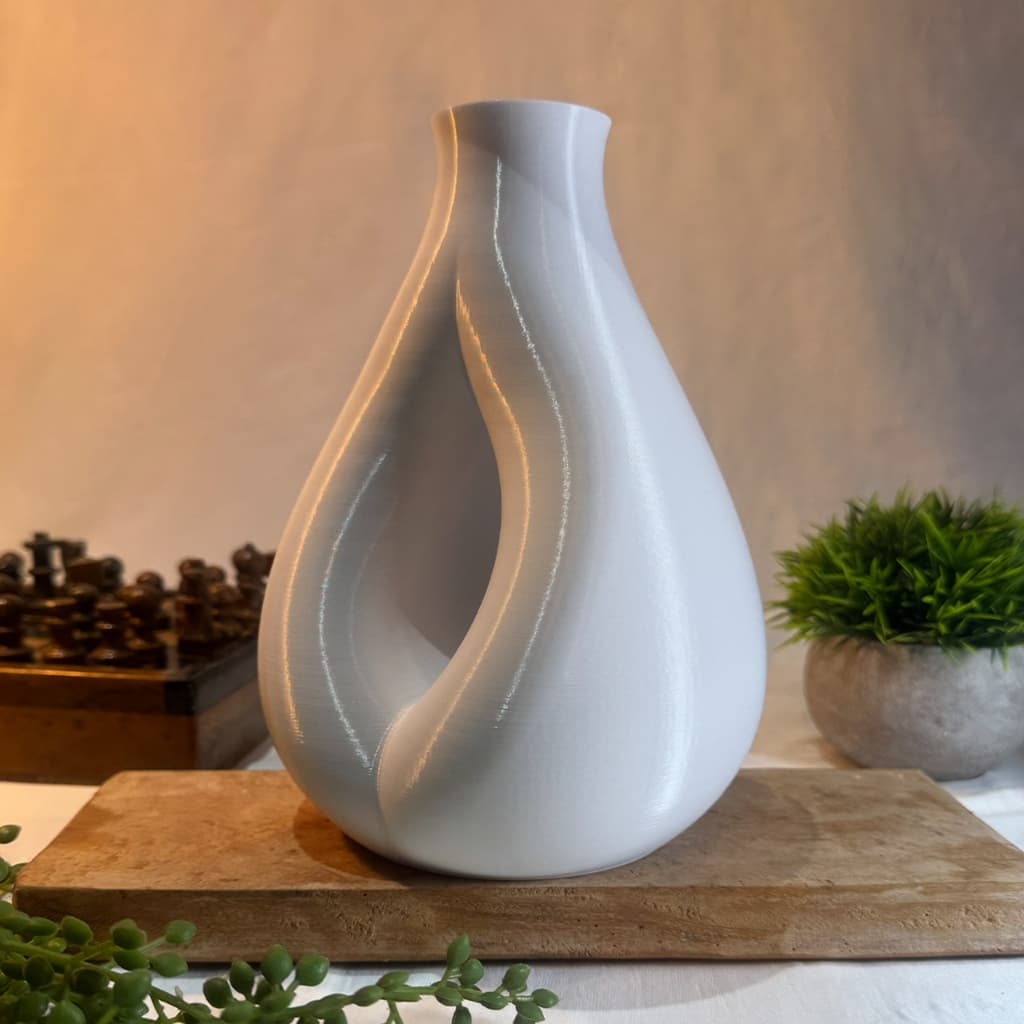 Vaso branco vazado moderno minimalista para decoração