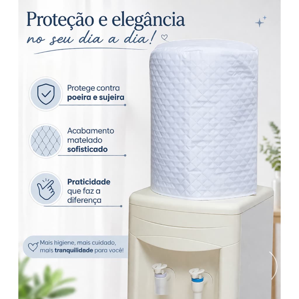 Capa Galão de Agua 20 Litros Matelada/ Varias Cores 39cm x 29cm  100% Poliéster