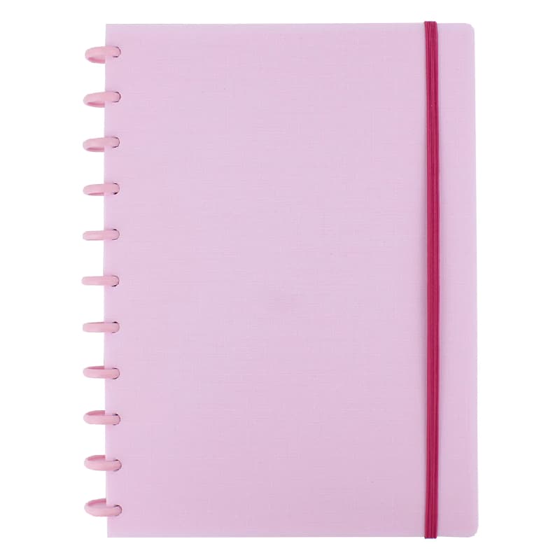 Promoção Caderno de Disco Grande Rosa  202X282mm Modelo 22