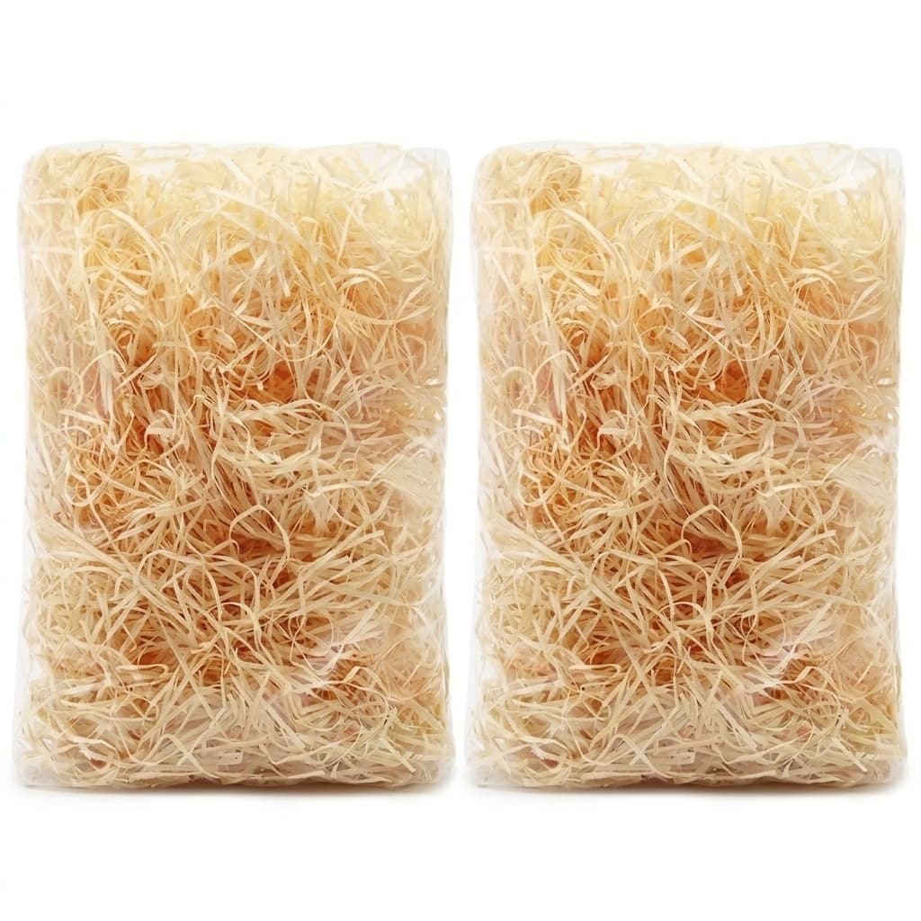 Palha de Madeira Natural 200g Enchimento Decorativo para Cestas de Presente