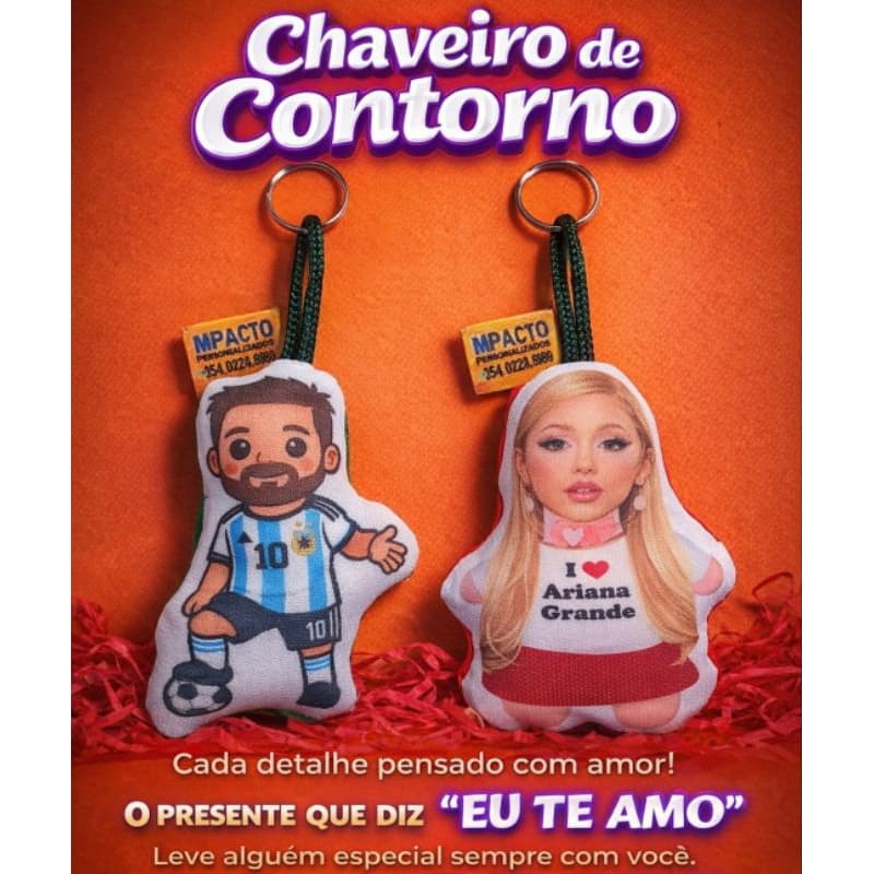 Chaveiros de Almofadinhas personalizados! 10/20/30 unidades