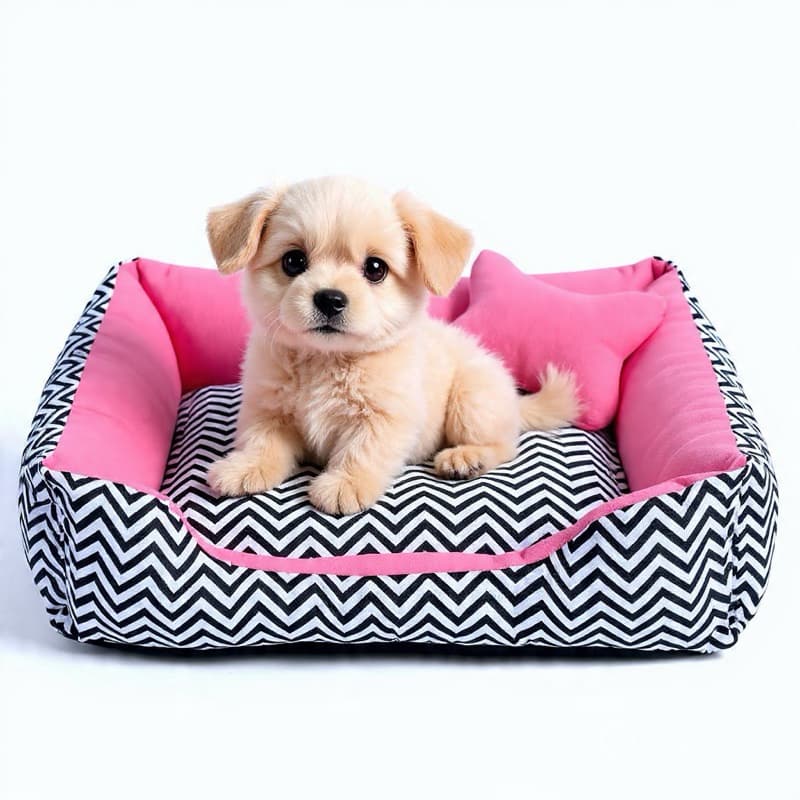 Caminha para Cachorro ou Gato Médio 100% Algodão + Ossinho