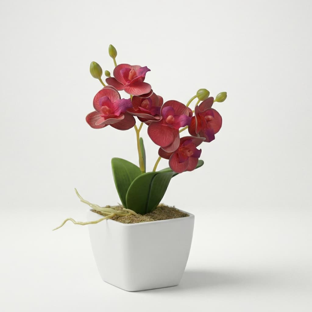 Arranjo De Flores Orquídeas Artificiais Decorativas