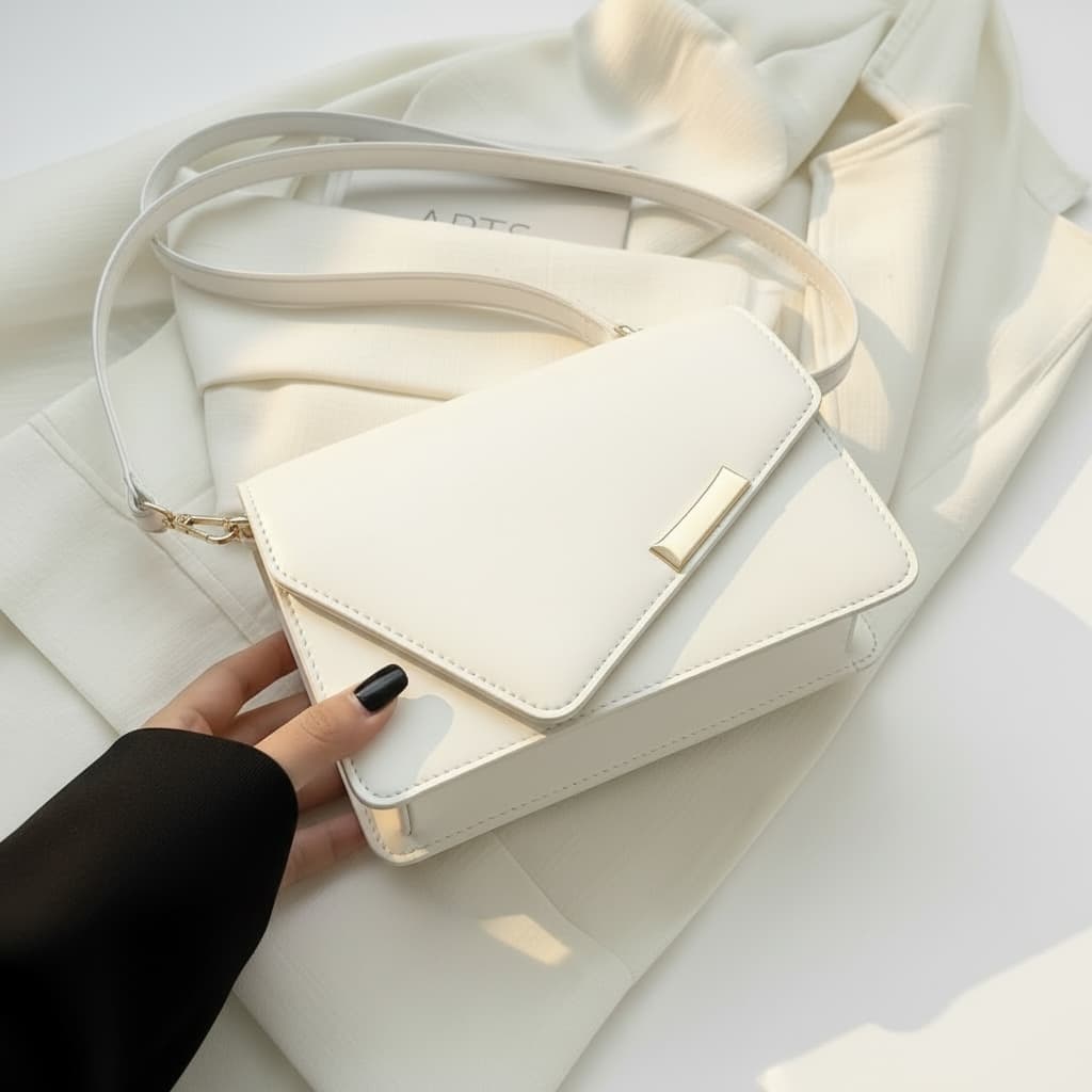 Bolsa Transversal Feminina Com Tampa Fashion Elegante Barata