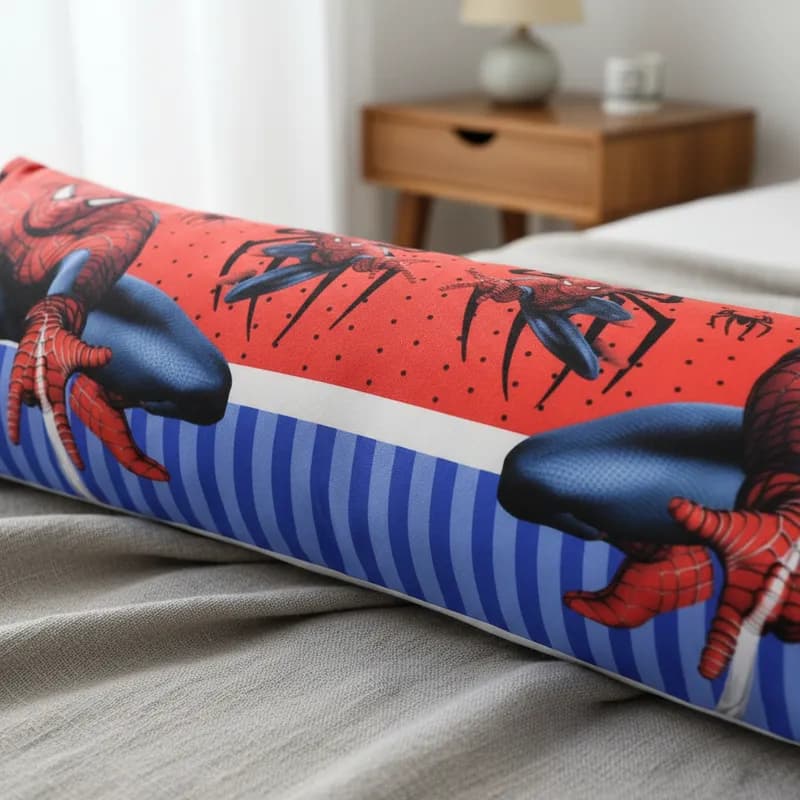 Travesseiro de Corpo Infantil Menino Homem-aranha Quarto 90 x 30