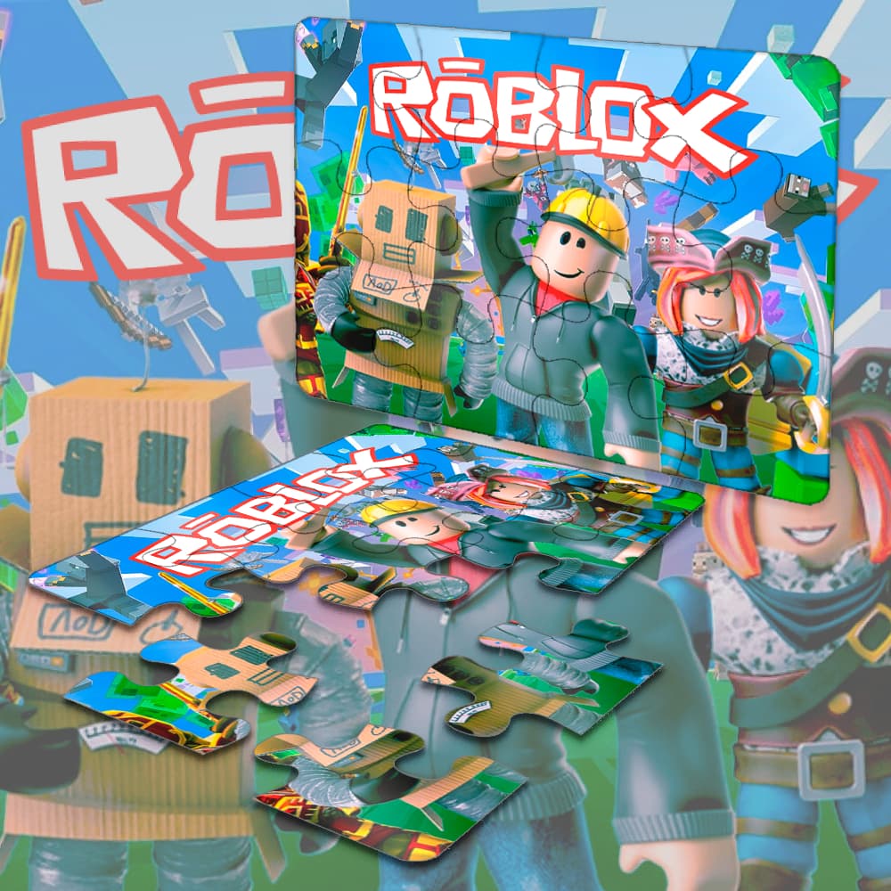 kit 10,20,30 Quebra Cabeça Infantil Lembrancinhas festa infantil Tema Roblox