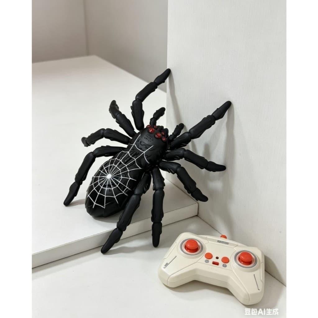 Brinquedo Aranha Escaladora Parede Controle Remoto 360 Graus LED Recarregável Infantil