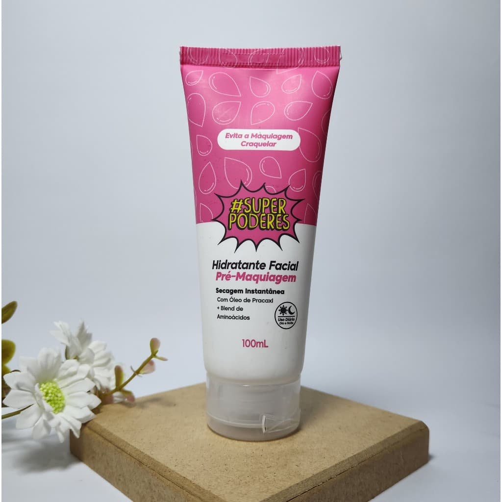 Hidratante Facial Super Poderes Hidratante Facial Pré Maquiagem + Kit Sabonete Facial e Hidratante