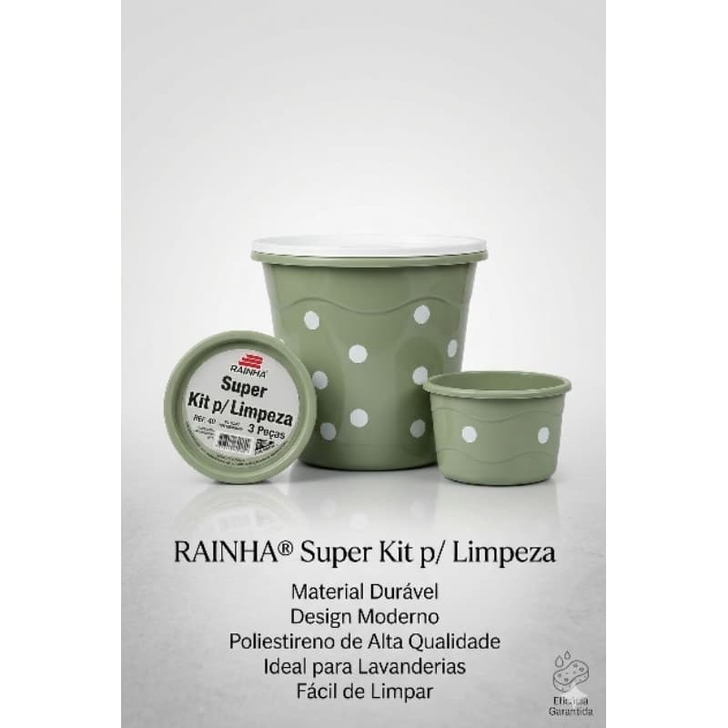 Kit de cozinha 3 peças (Rainha plast)