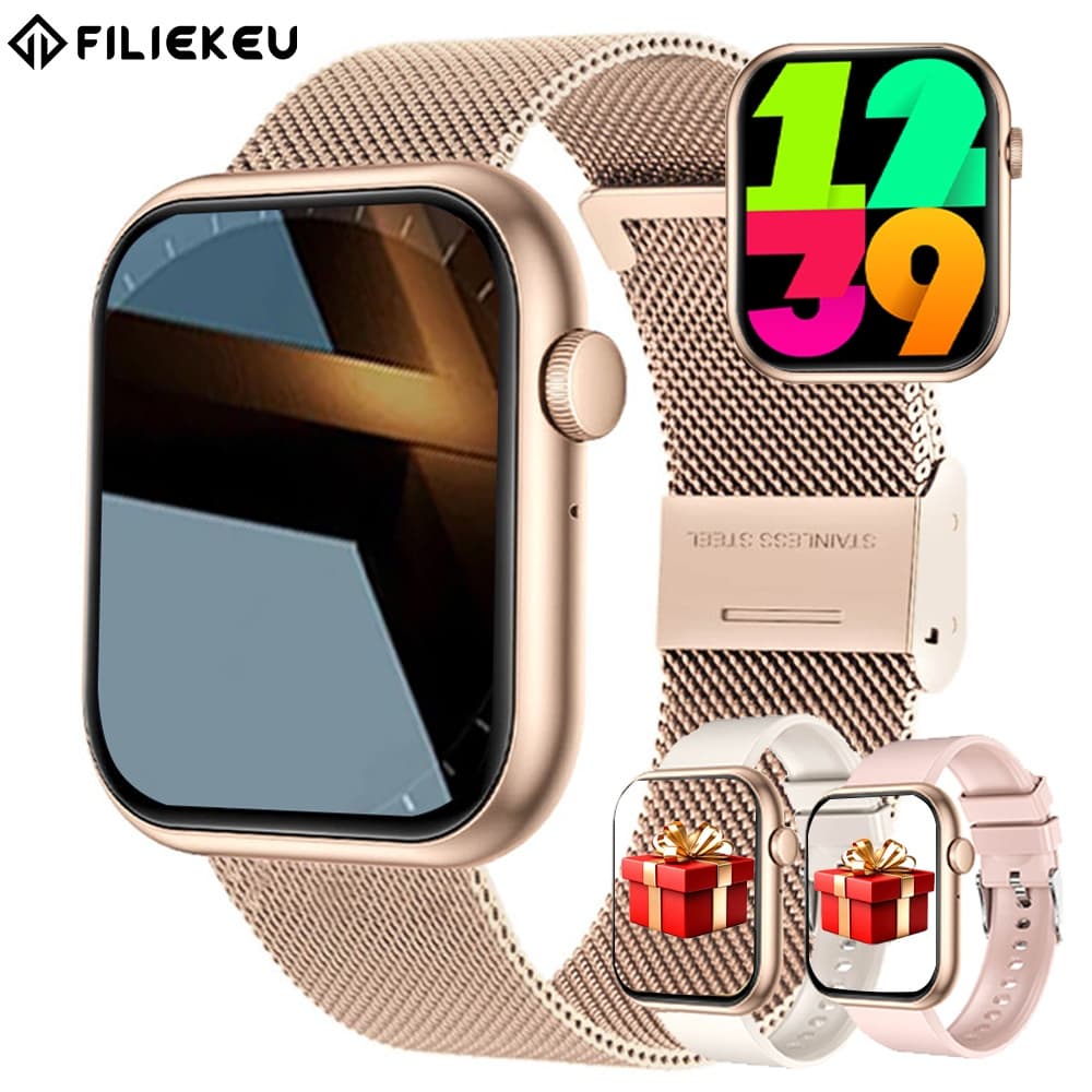 FILIEKEU pulseira smartwatch à Prova D'água Monitoramento Esportivo Chamadas Bluetooth Relógio
