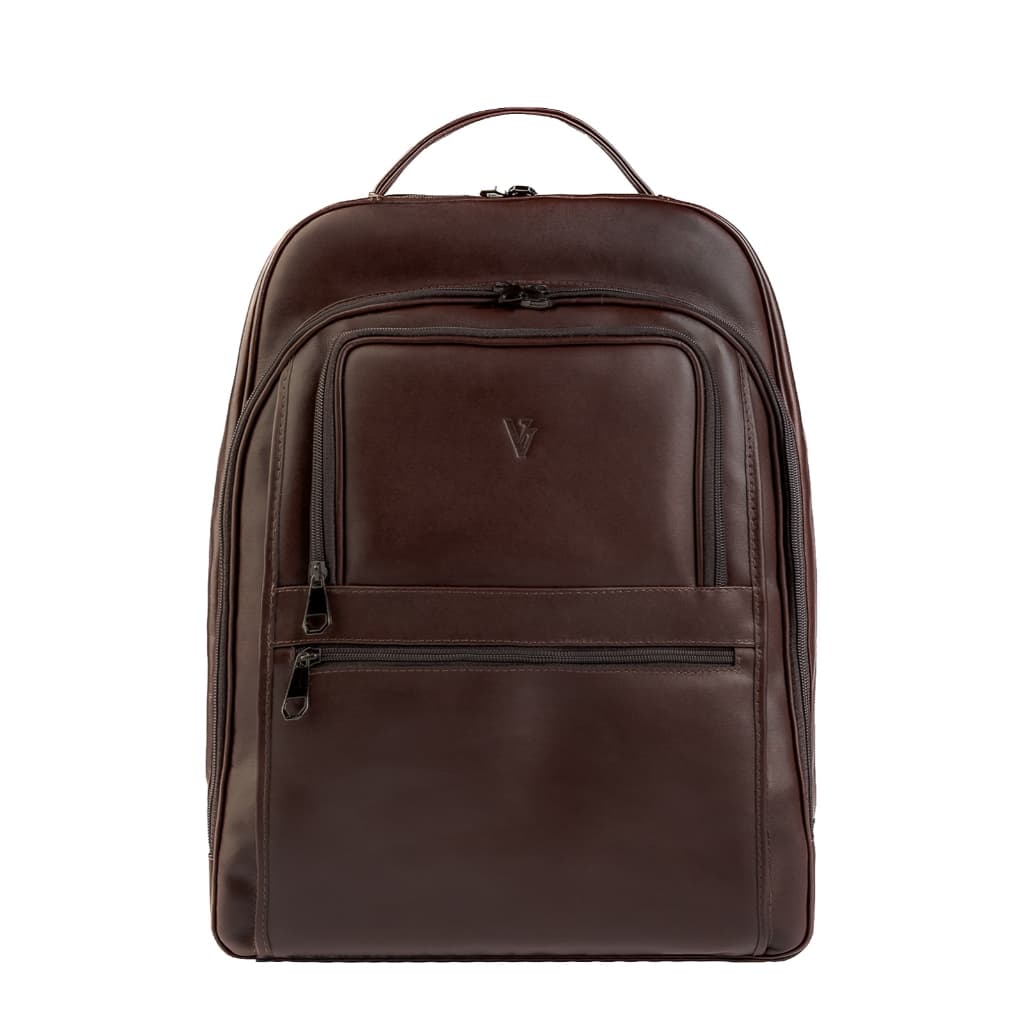 Mochila masculina de couro italiano para notebook 17" Arthur