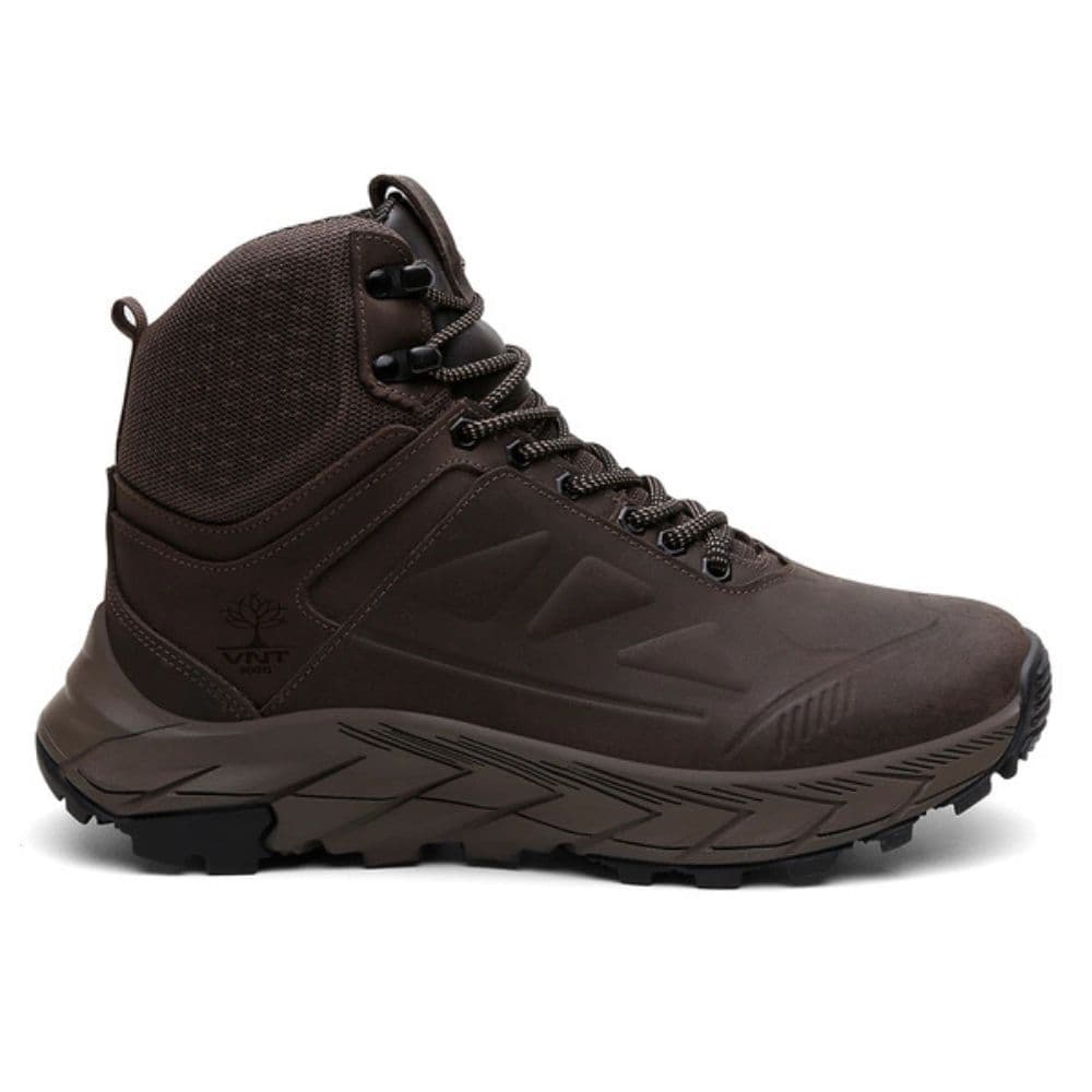Coturno Masculino VNT Trek Welt Casual Couro Bota Coturno Design Moderno Detalhes em Auto Relevo