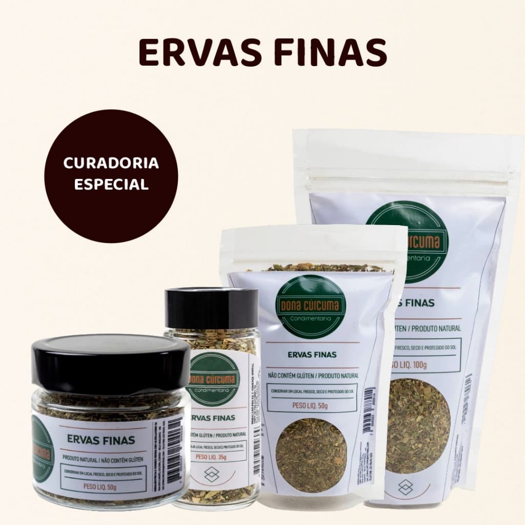 Ervas Finas 100% Natural | Temperos e Especiarias – Dona Cúrcuma