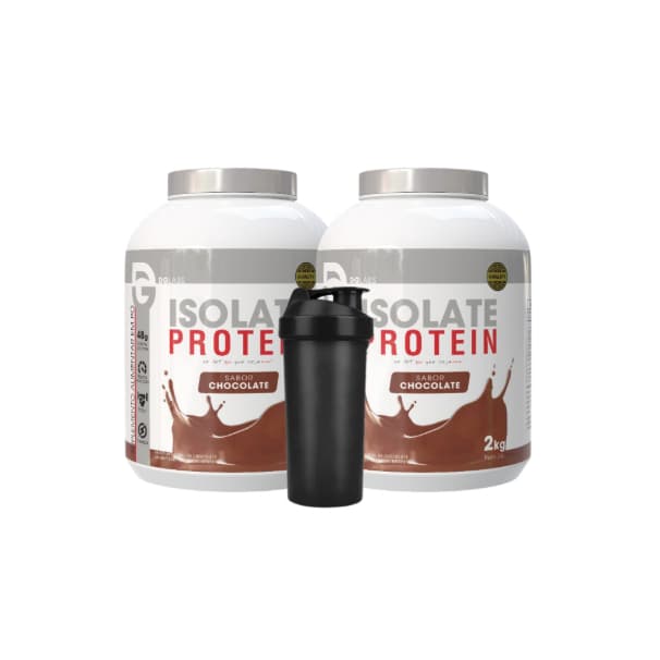 Kit 2x Iso Protein (Isolado) 2kg (4kg no total) + Shaker - DG Labs