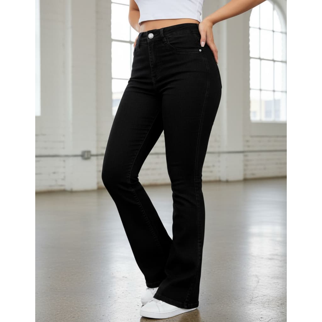 Calça jeans Flare Country Feminina Rodeio Premium Com Elastano Cintura alta