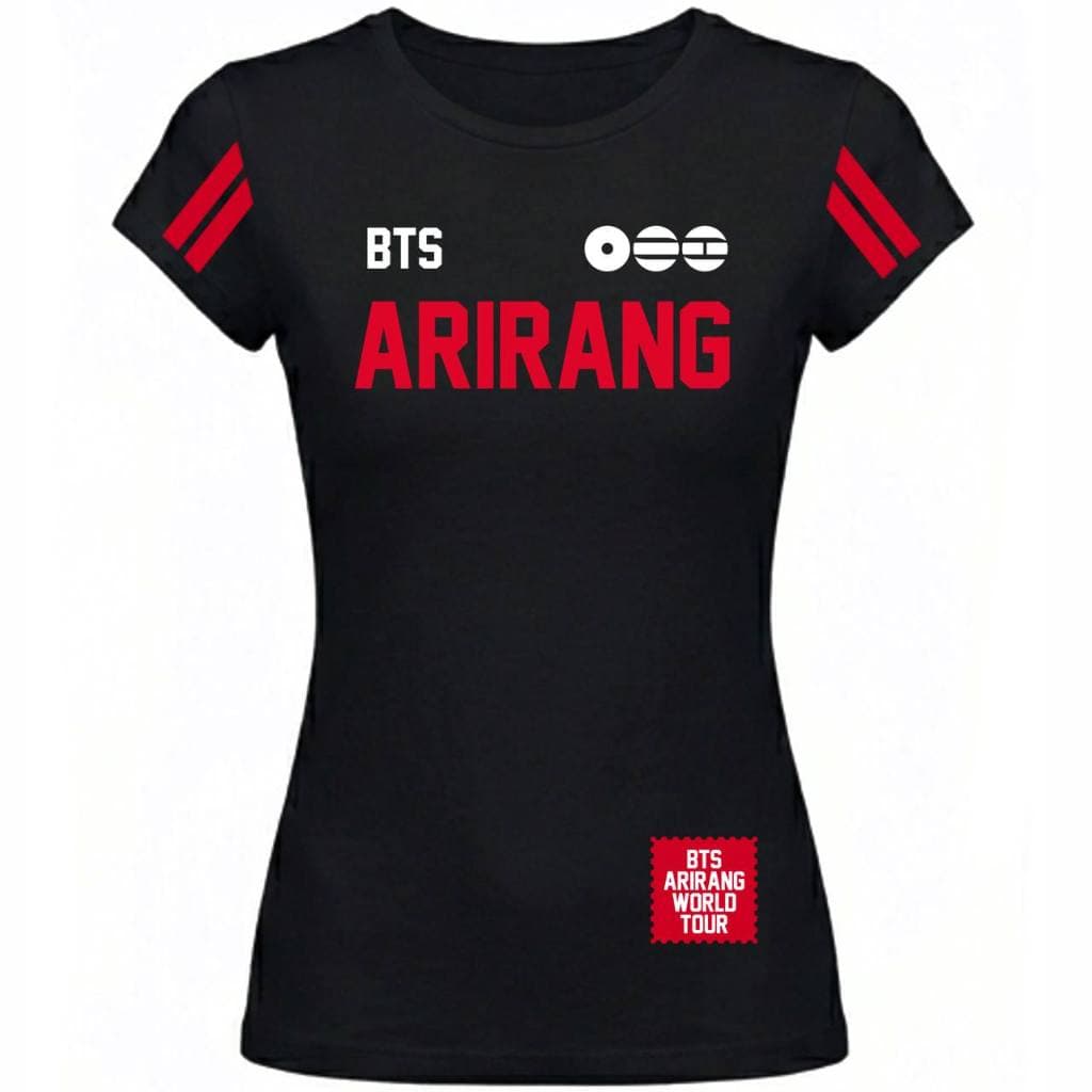 Baby Look BTS Arirang Kpop Feminina Premium 100% Algodão Estampada