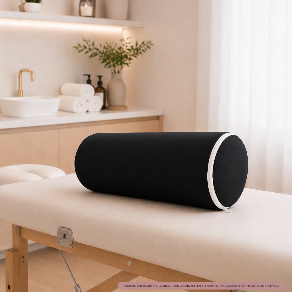Rolo posicionador ortopédico 20cm x 50cm fisioterapia exercício massagem com capa removível
