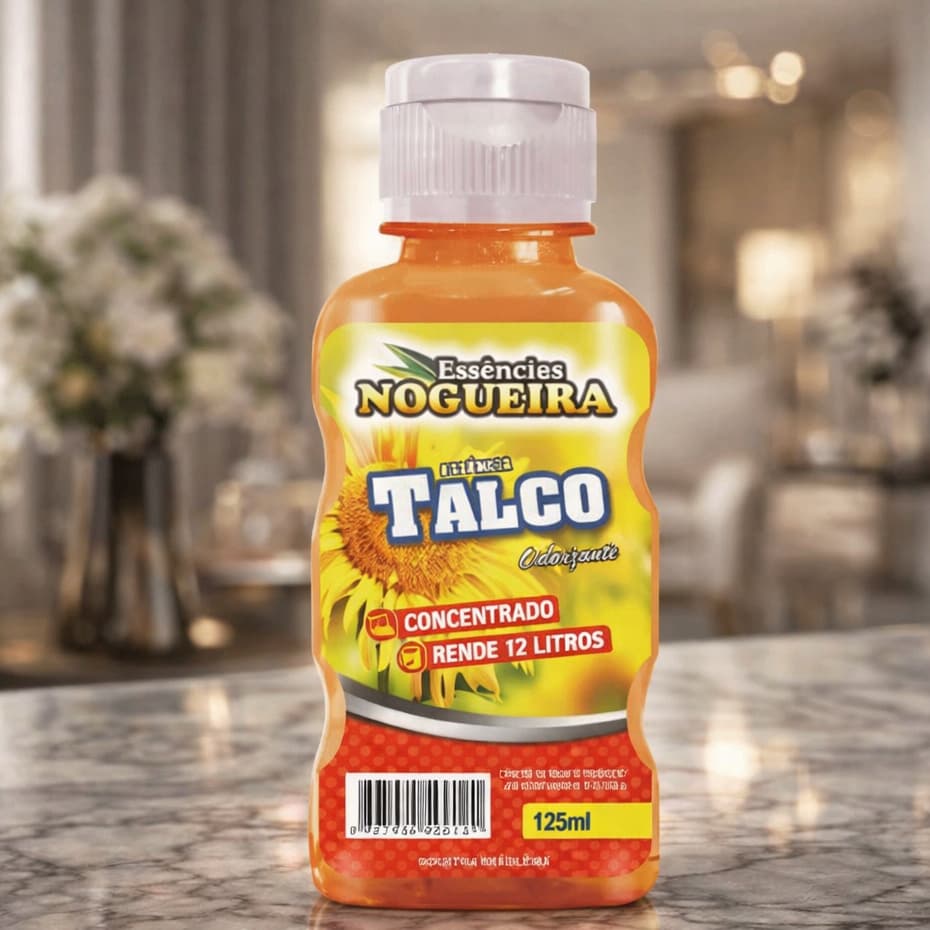 Essência Automotiva Aroma Talco 125ml Cheirinho de Carro Concentrado Desinfetante Alto Rendimento 12L