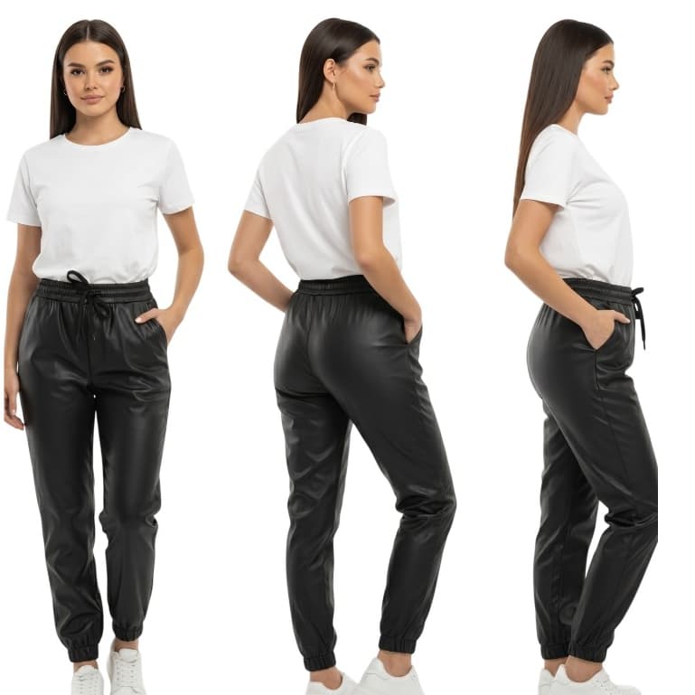 Calça Couro Sintético feminina