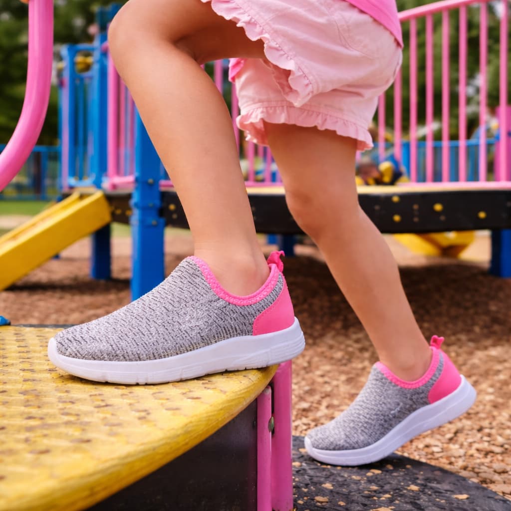 Tenis Infantil Calce Fácil Unissex Estilo Meia Menina e Menino com Luizinha no Solado  20 Ao 34