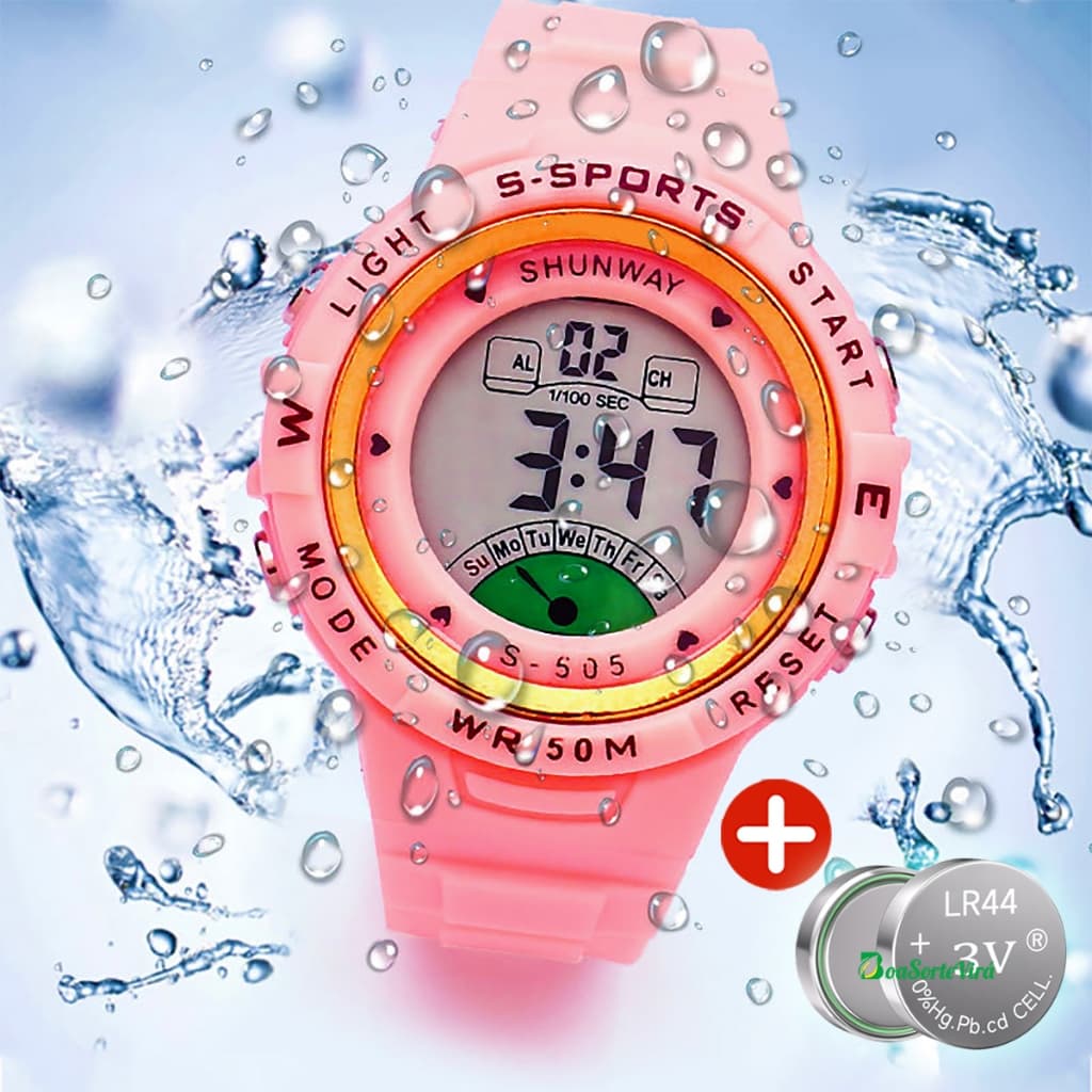 Relogio Feminino À Prova D água Digital Luxo Original Esportivo Eletrônico Presente Feminino