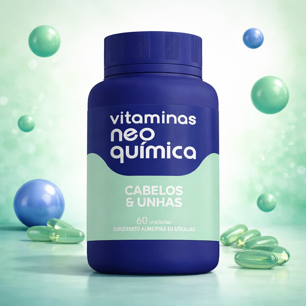 Vitamina Cabelos e Unhas 60 Cápsulas Neo Química Multivitamínico