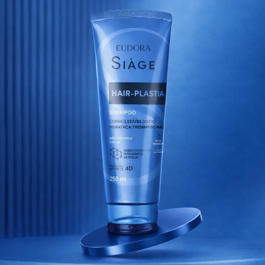 Shampoo Eudora Siáge Hair Plastia 250ml Hidratação Tridimensional