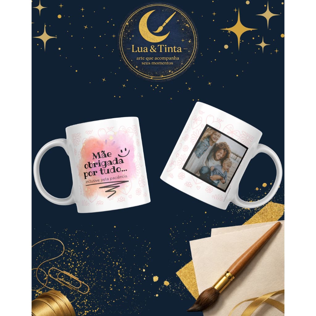 Caneca Personalizada com Foto Dia das Mães Presente Criativo