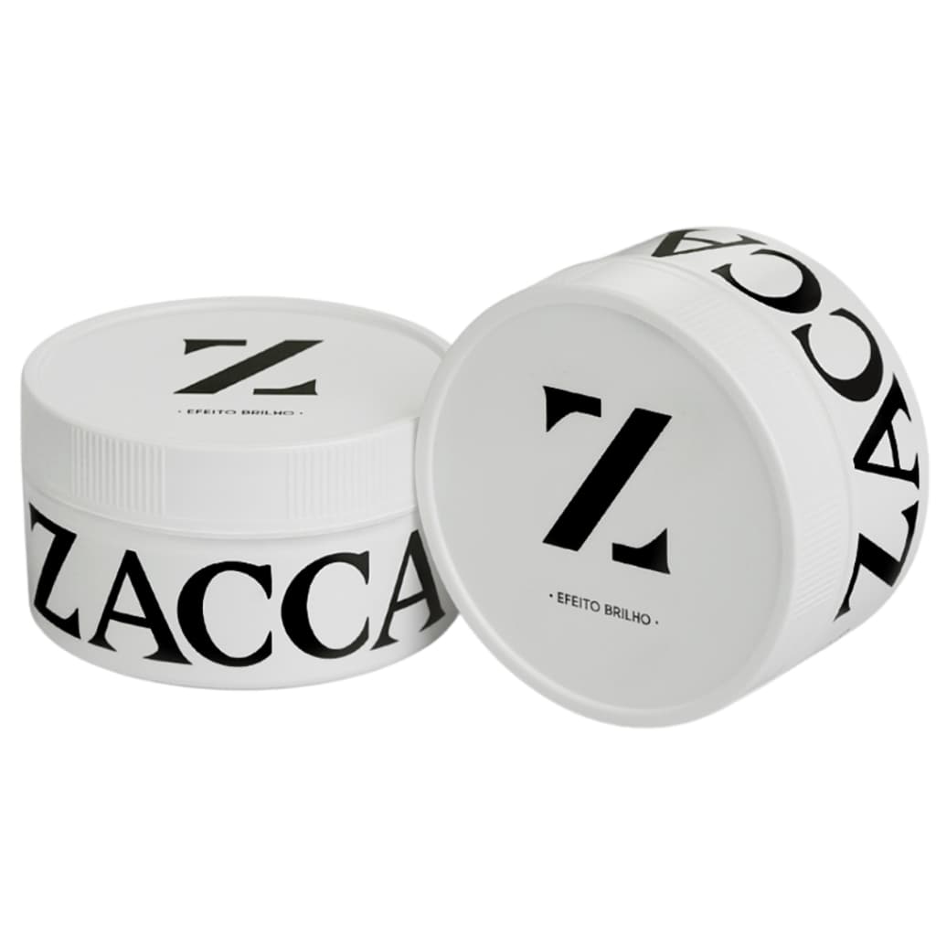 Kit 2 Ceras Modeladora Zacca Efeito Brilho Cabelo Alta Fixação