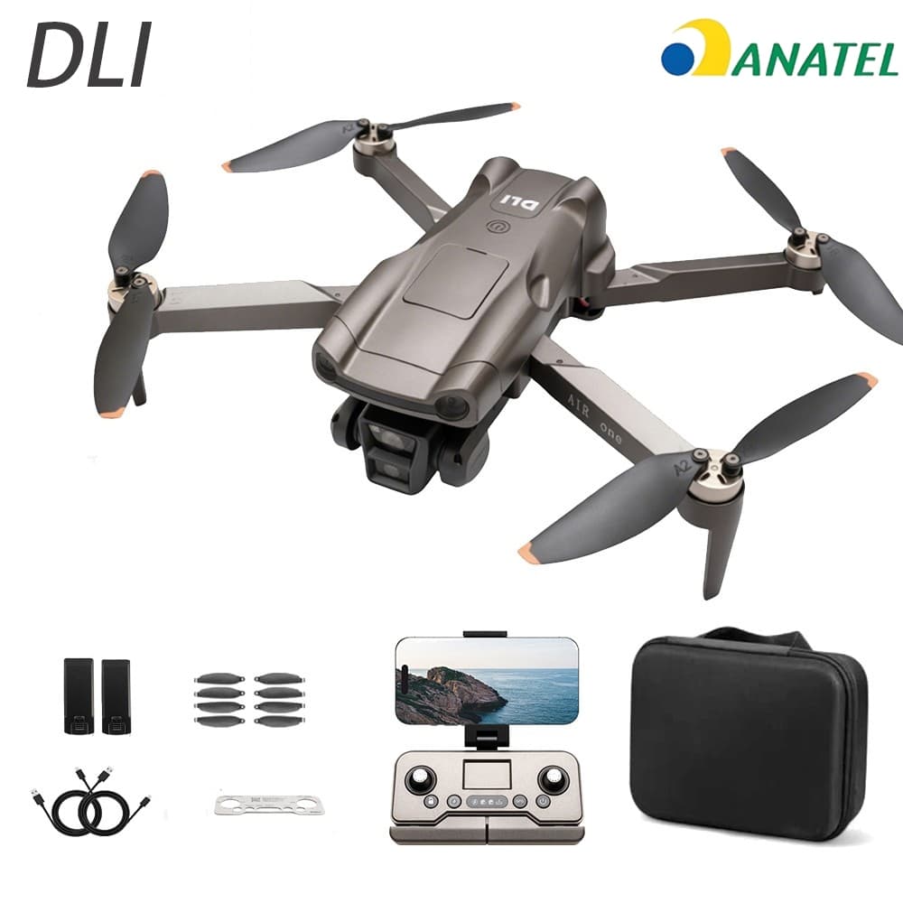 Dli Drone Air One Profissional Sem Escovas com GPS Dual Câmara HD 4K+ 2 baterias