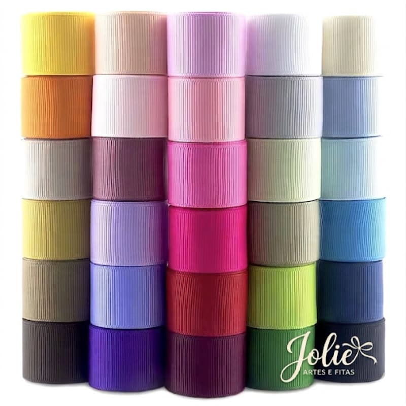 10 ou 20 m Fita Gorgurão N 9 / 38mm Rolo de Fitas p Laços Artesanatos Enfeites Ptima Qualidade Fota Boa Maleável