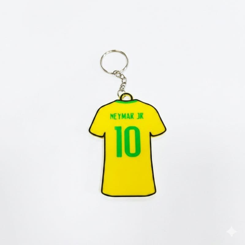 Chaveiro Camisa do Neymar – Estilo e Paixão pelo Futebol!