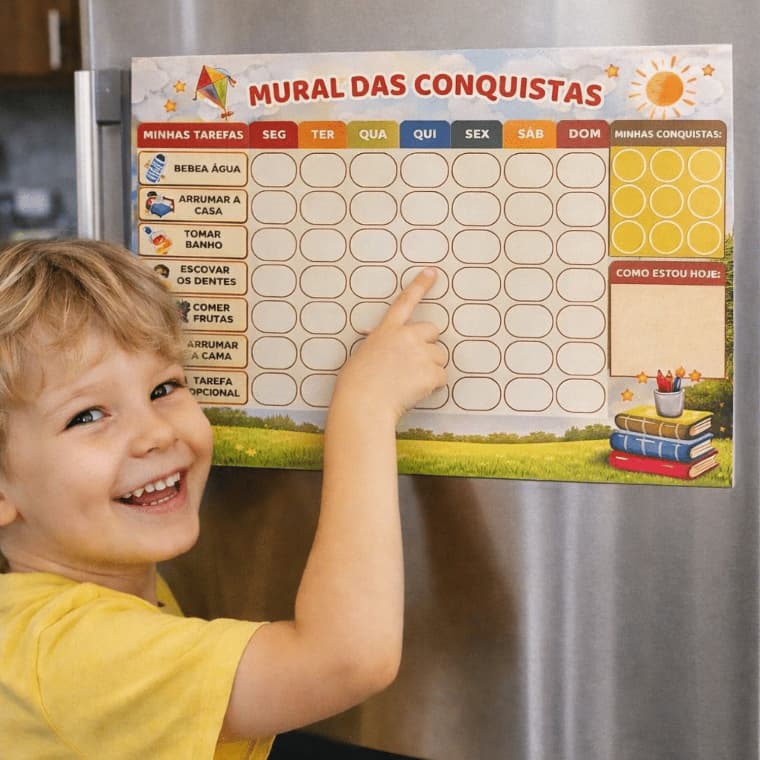 Quadro de Rotina Infantil Magnético - Parque
