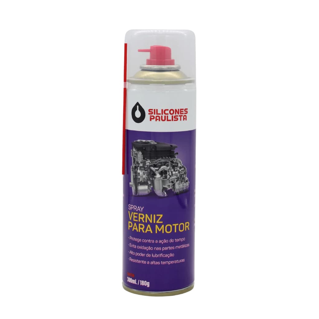 Spray Verniz para Motor Automotivo 300ml Silicones Paulista Kit 1/2/3/4