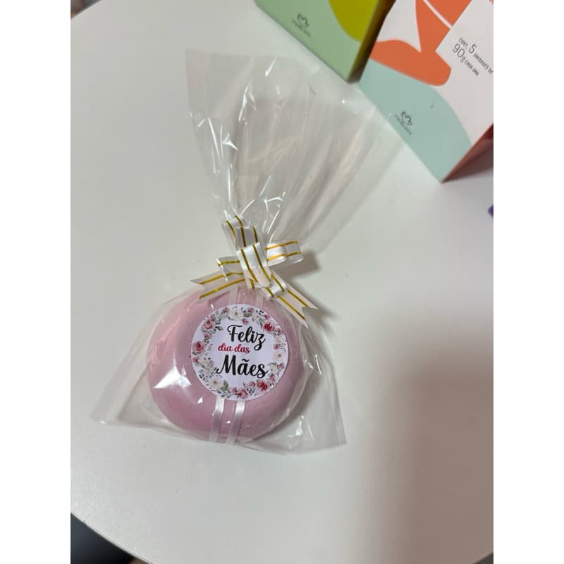 Presente Dia das Mães 1 Sabonete Natura 90g e Sacola kraft. mimo presente barato simples Lembrancinha
