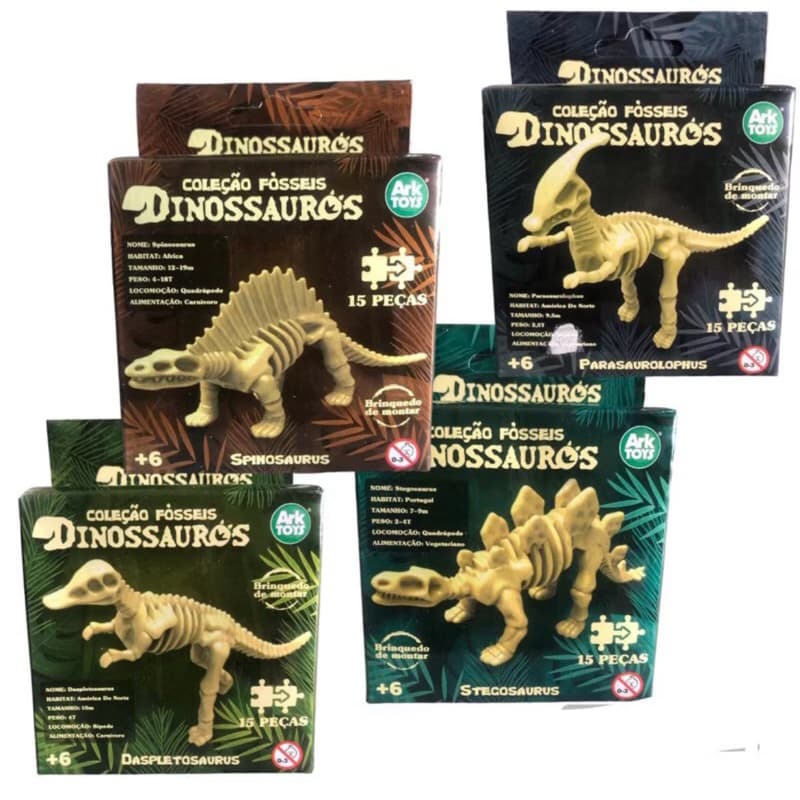 Brinquedo Coleção  fósseis dinossauros