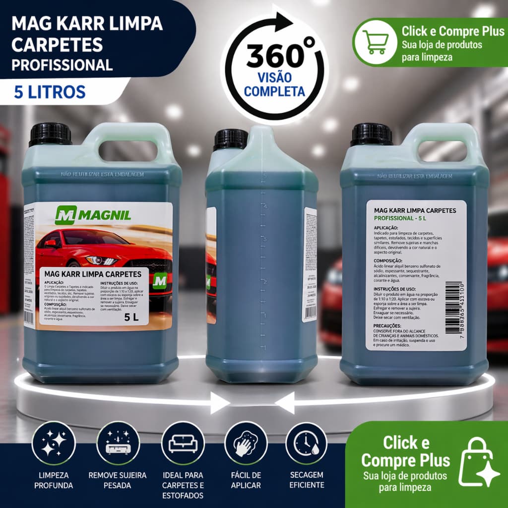 Limpador de Carpetes MAG KARR – Limpeza Profunda e Resultado Profissional!