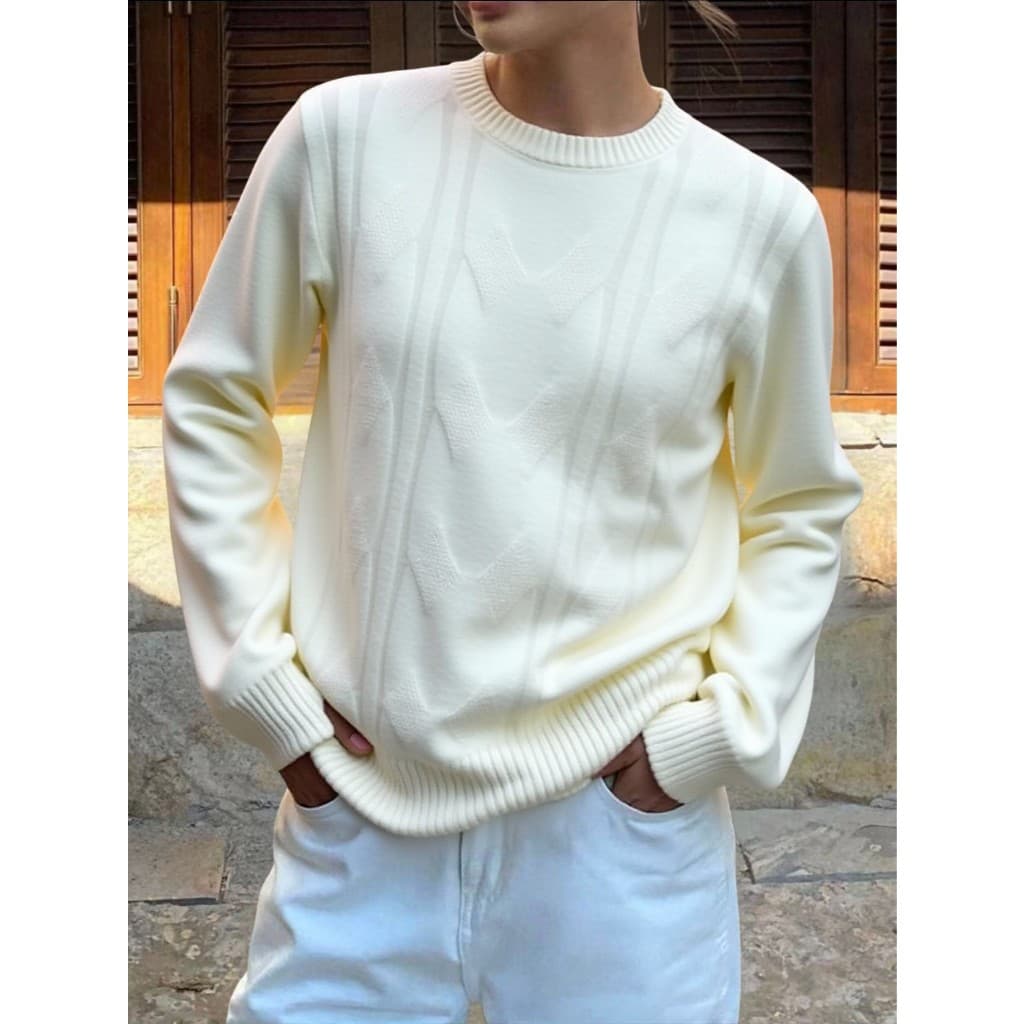 Blusa Manga Longa Feminina Grosso Estampada Lisa Feriado Férias Escritório Diário Outuno Inverno