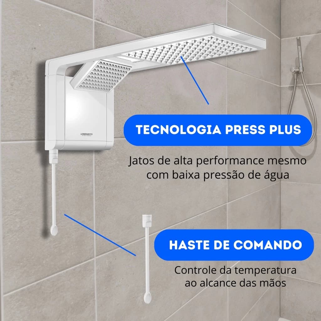 Chuveiro Lorenzetti Acqua Duo Branco 6800W 220V