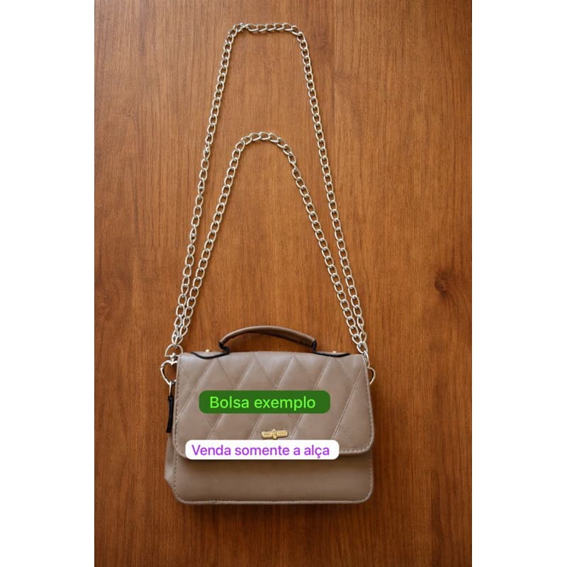 Alca bolsa Elegante Transversal Crossbody Corrente Dupla Ombro Mão Noir Fashion