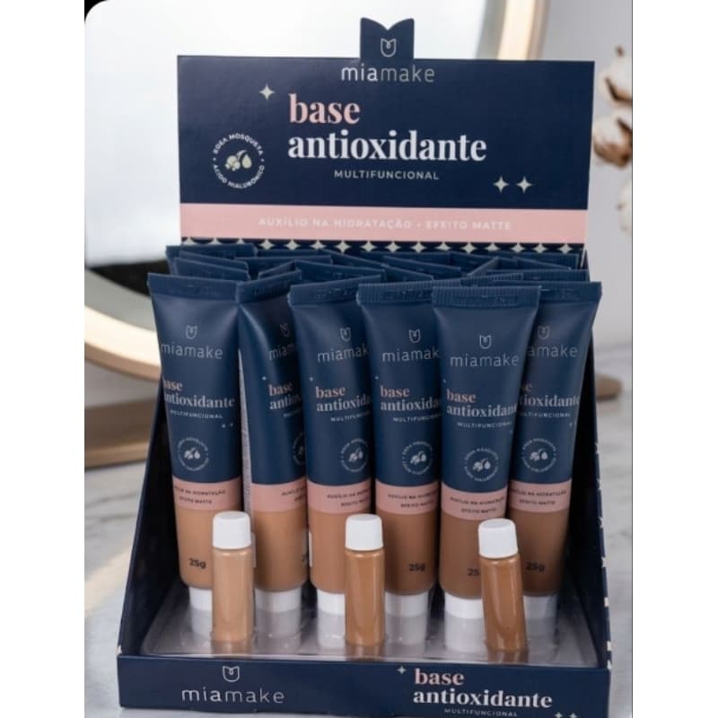 Base líquida matte antioxidante miamake