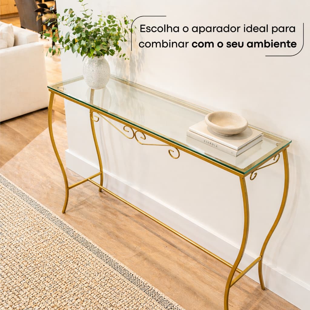 Aparador para Sala de Ferro Decoração Casa Interiores Móveis Mesa Canto e Lateral Cantinho do Café