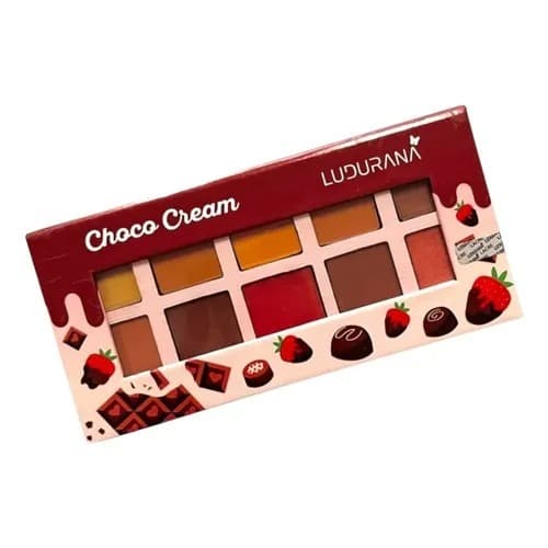 Paleta de Sombras Choco Cream 10 Cores - Ludurana