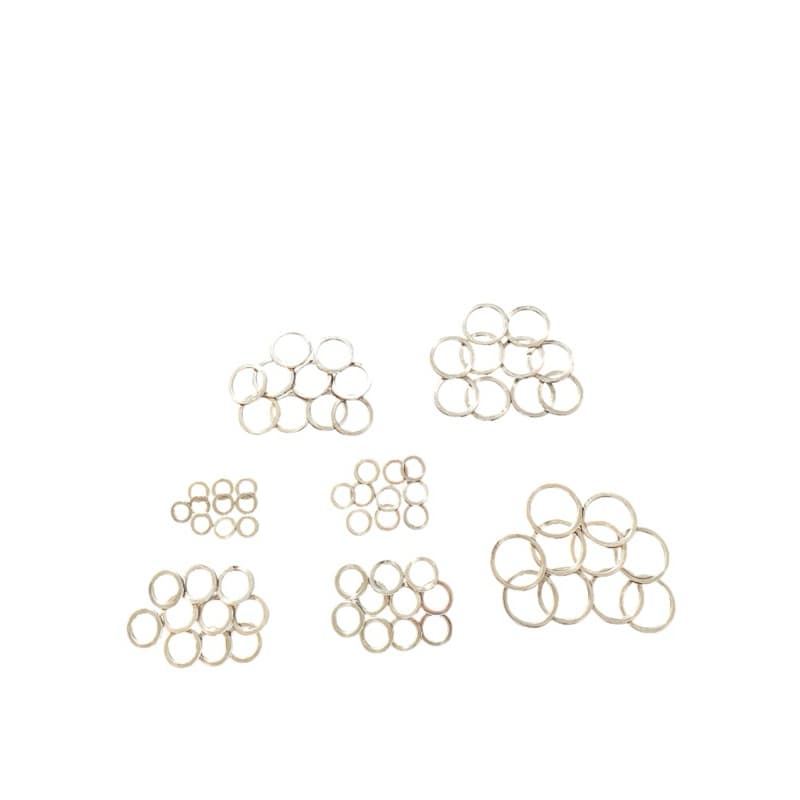 Argolas Chatas Inox para artesão Kit com 10 - Não Enferruja - Diversos Tamanhos