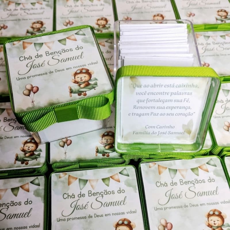 Caixinhas de bençãos para lembrancinhas de Maternidade, Chá de bebê, aniversário infantil, Caixinha de Promessas